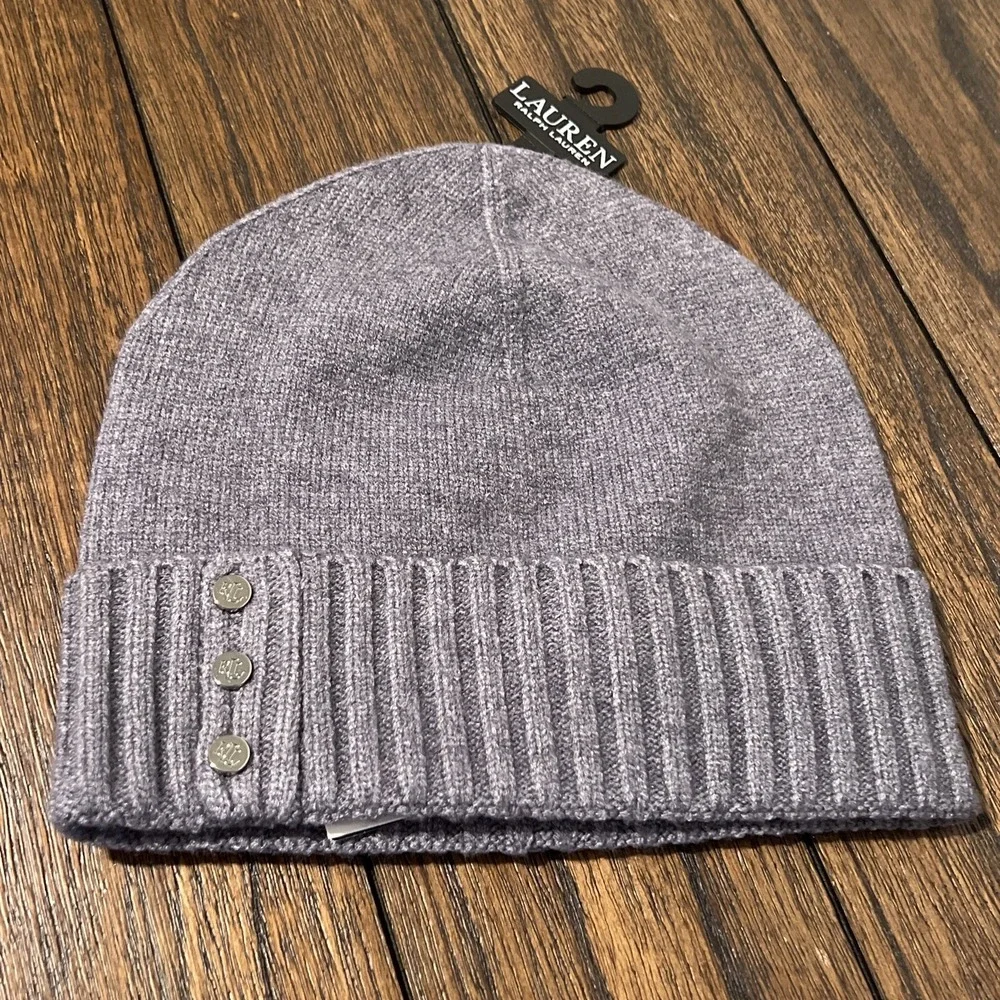 POLO Ralph Lauren Beanie Hat Grey One Size